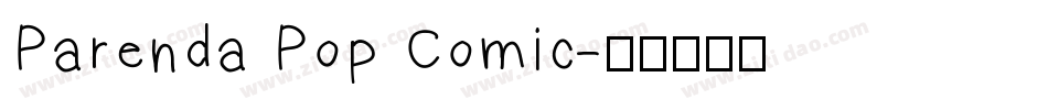 Parenda Pop Comic字体转换